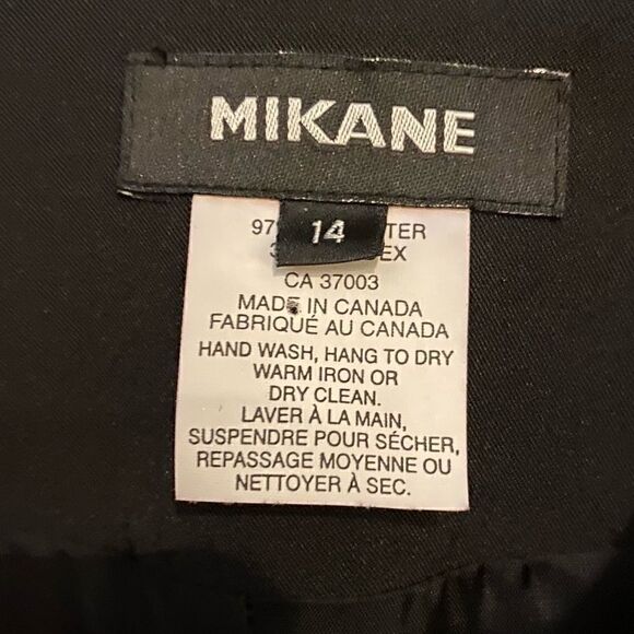 Mikane Sz 14 Red Buffalo Plaid Zip Up Sporty Collared Black Trim Jacket - Picture 9 of 9